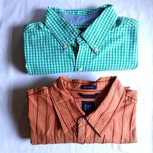 Assorted Button Down Shirts Size Large Lot of 2